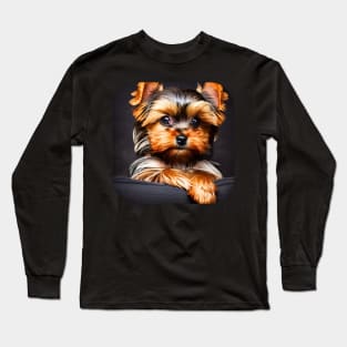 Yorkshire Terrier Puppy Long Sleeve T-Shirt